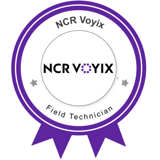 NCR Voyix Field Technician badge